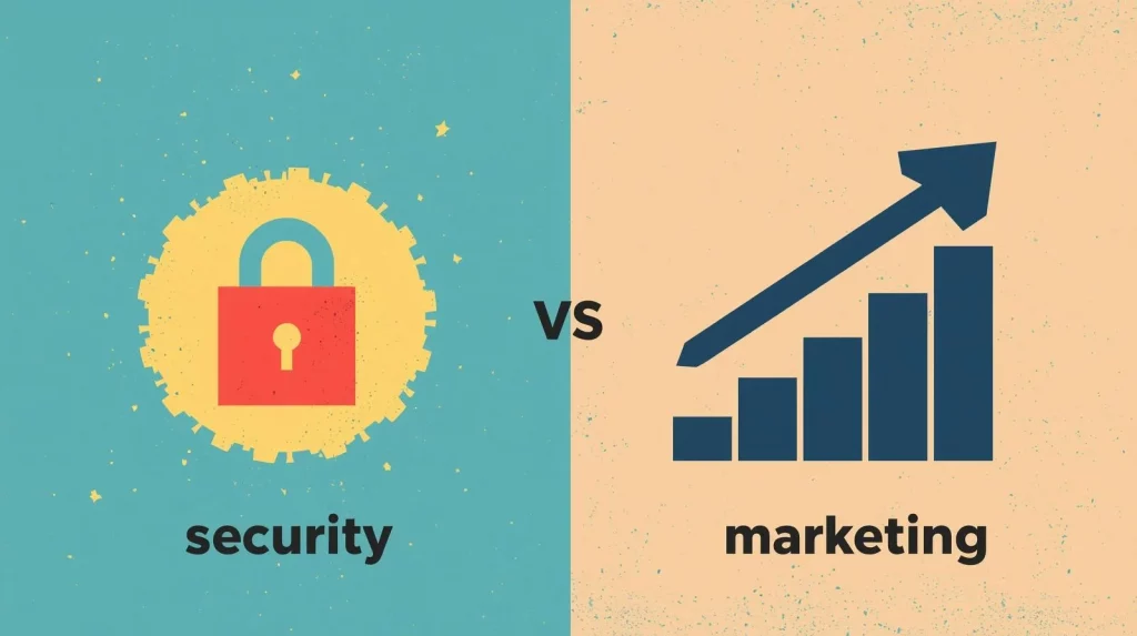 Visuel article Security vs Marketing